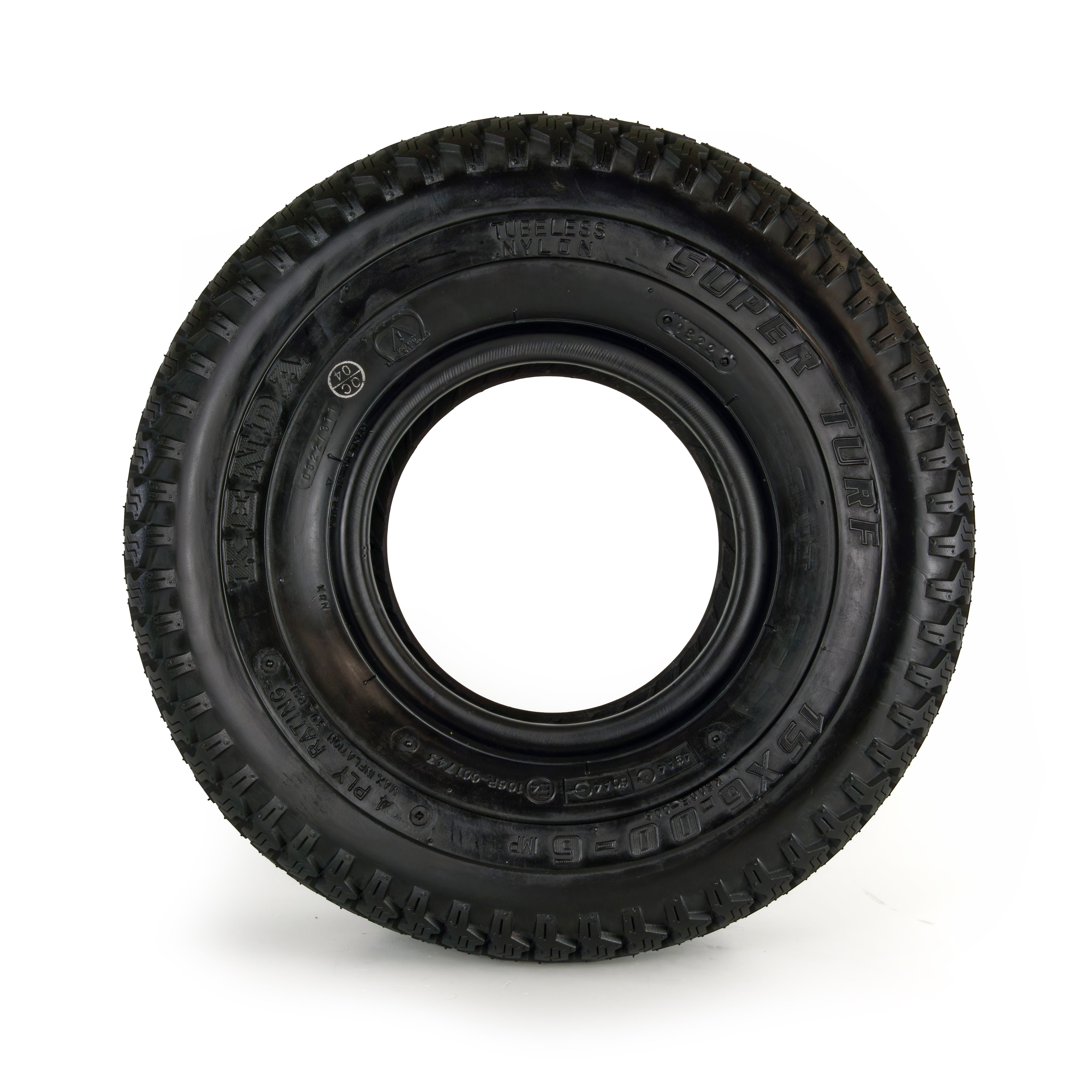 Reifen 15x6.00-6, 4PR, Kenda K500 für Rasentraktor - Seitenansicht