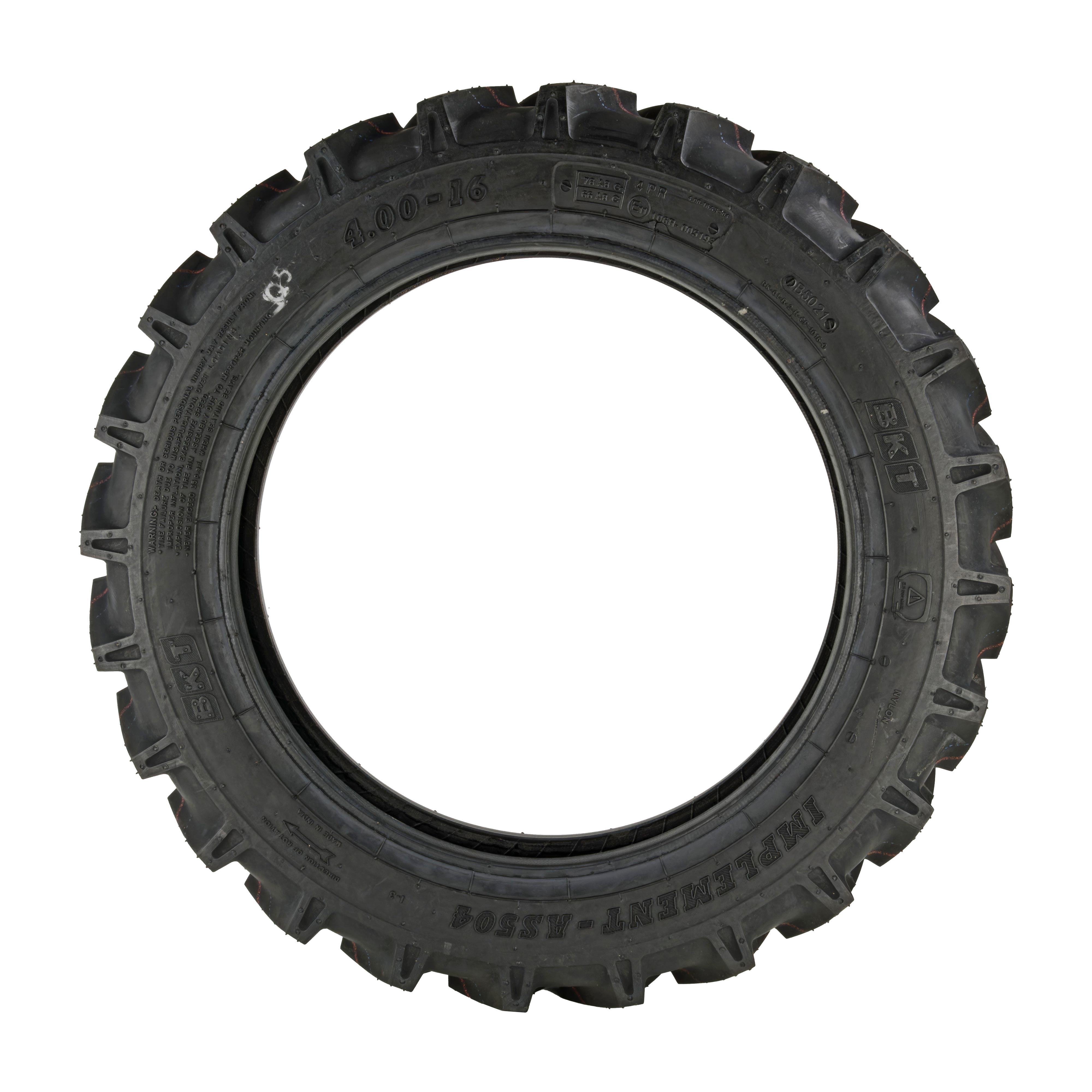 Seitenansicht - Reifen 4.00-16, 4PR, TT, BKT AS504