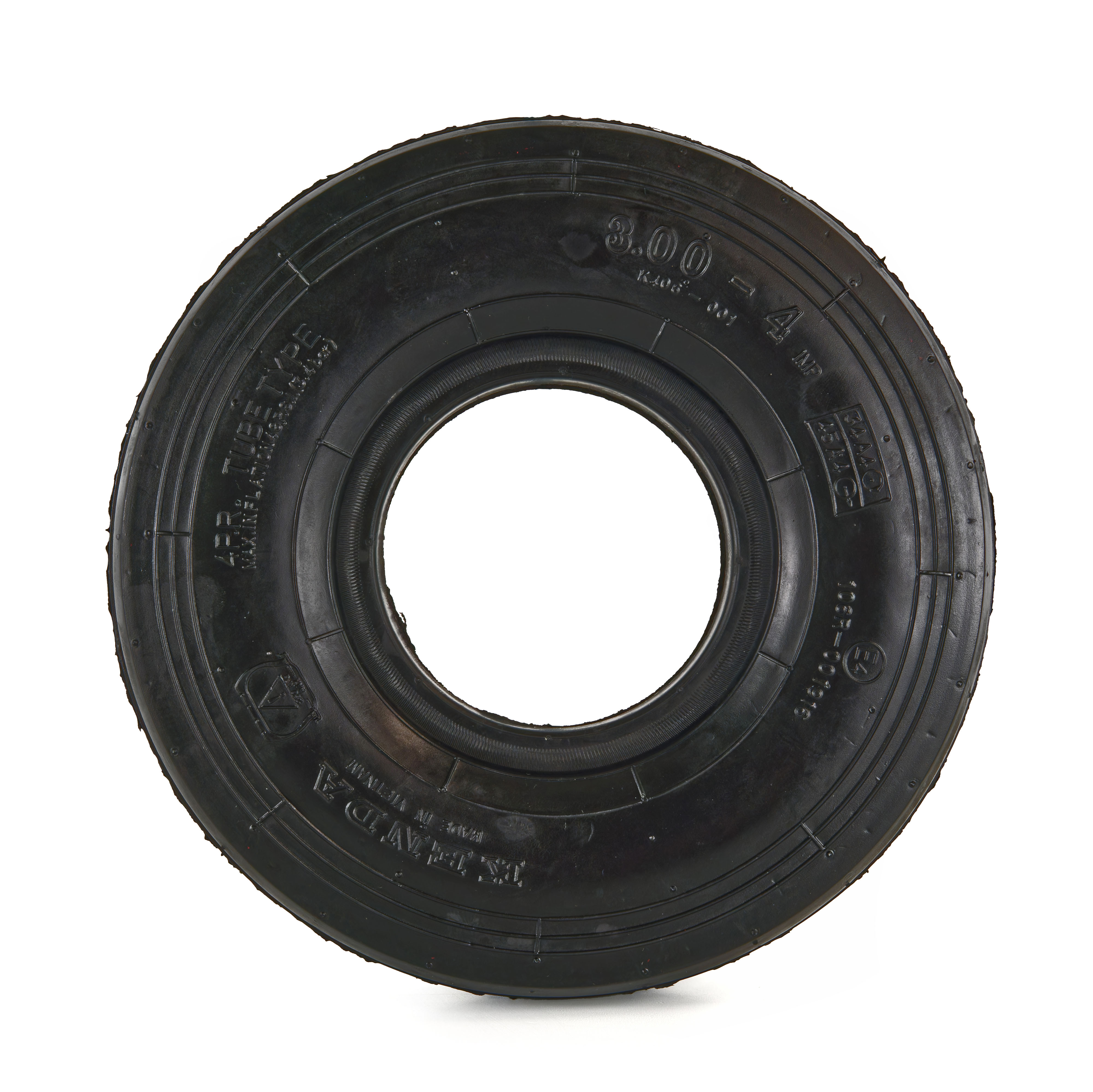 Kreisler-Reifen 3.00-4, Kenda K406, 3-Rib, inkl. Schlauch - Seitenansicht