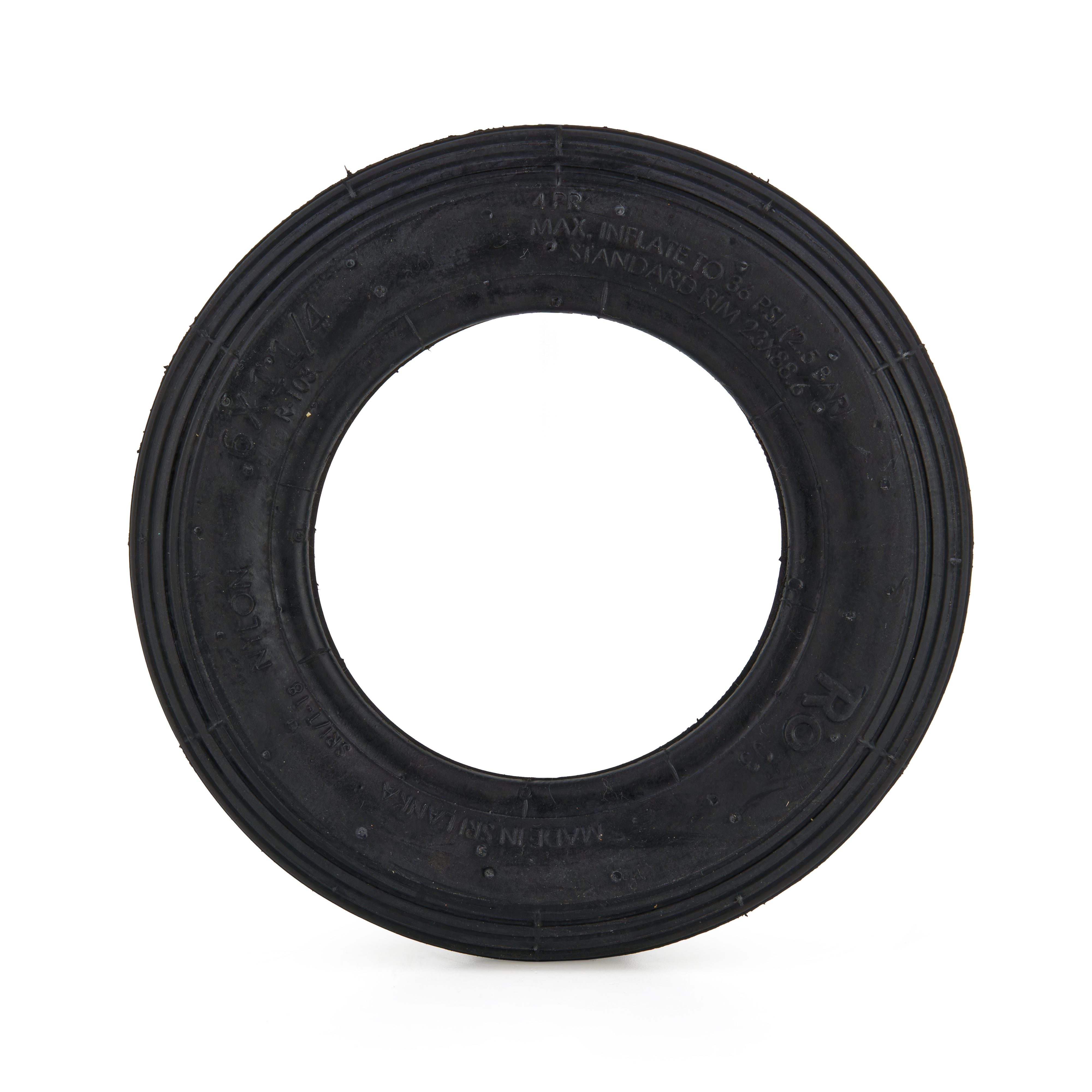 Reifen 6x1.1/4, 4PR, TT, Rolko R-103, schwarz - Seitenansicht