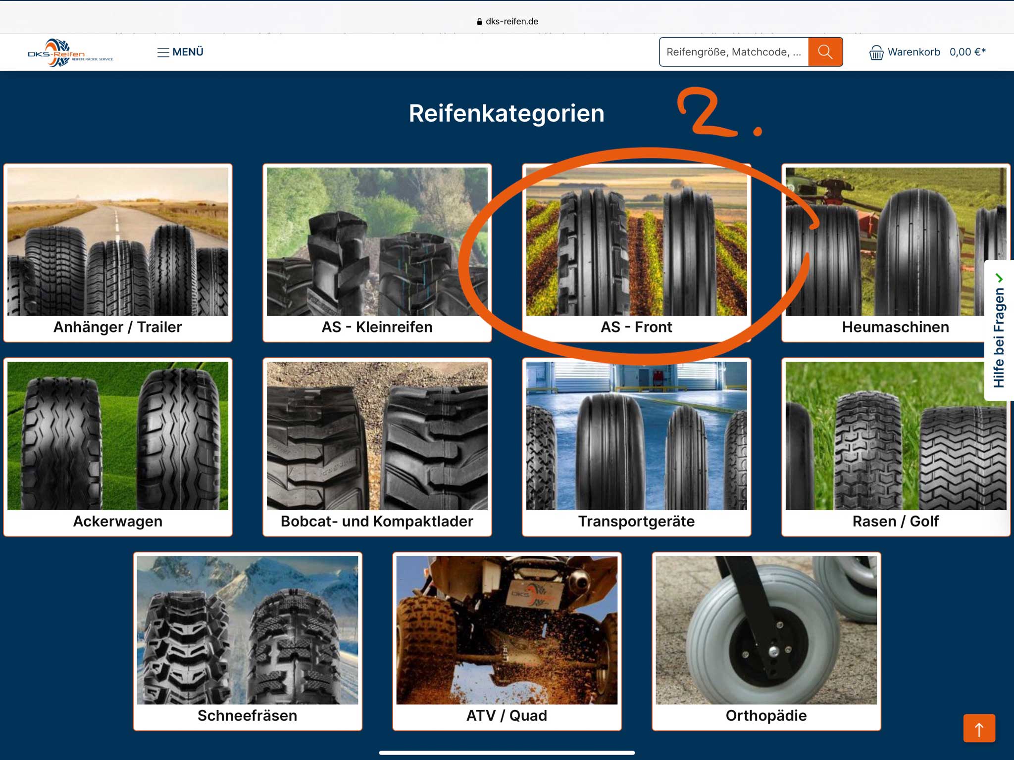 Produktfinder Reifen >  Produktfinder > Kategoriewahl
