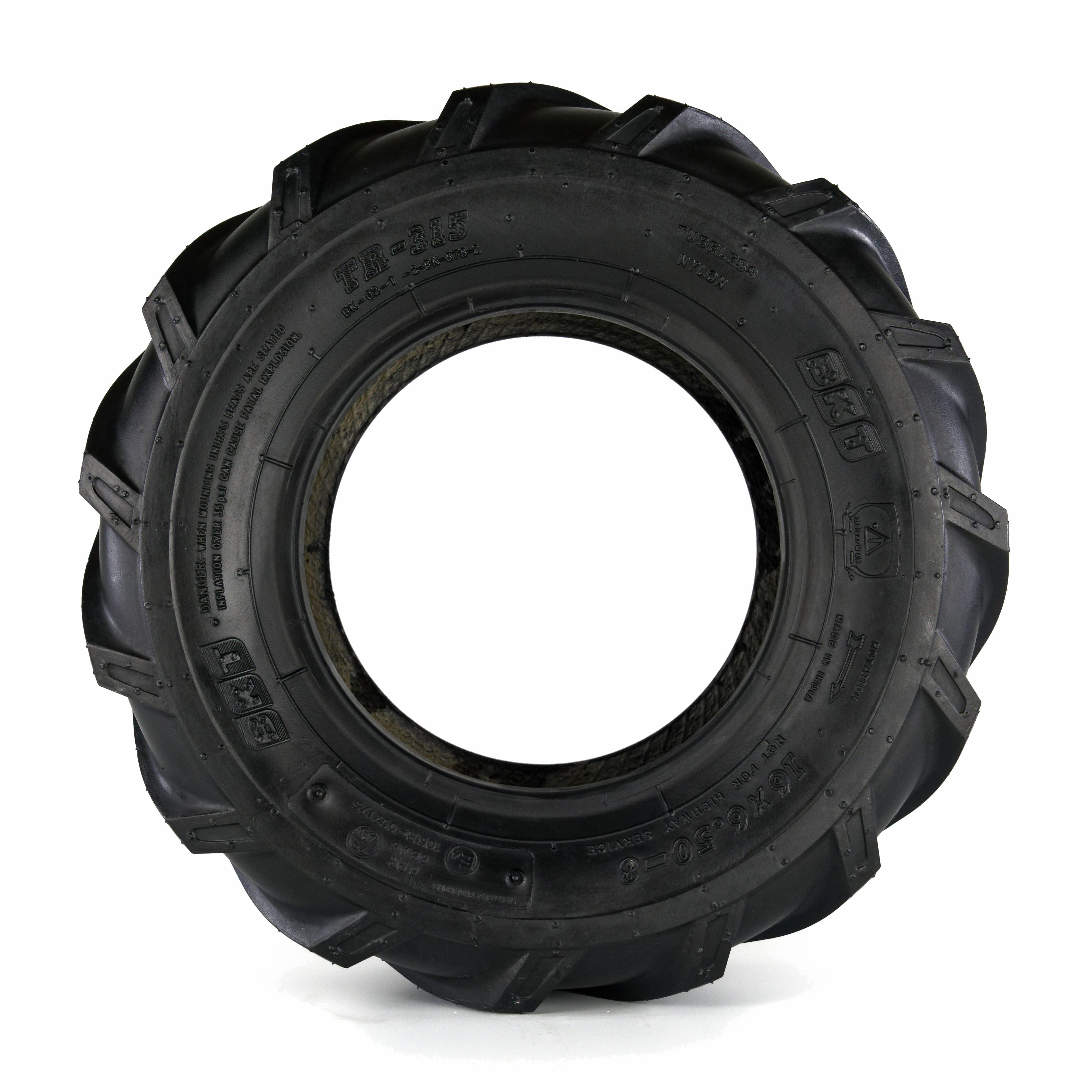 AS-Reifen, 16x6.50-8, BKT TR-315 - Seitenansicht