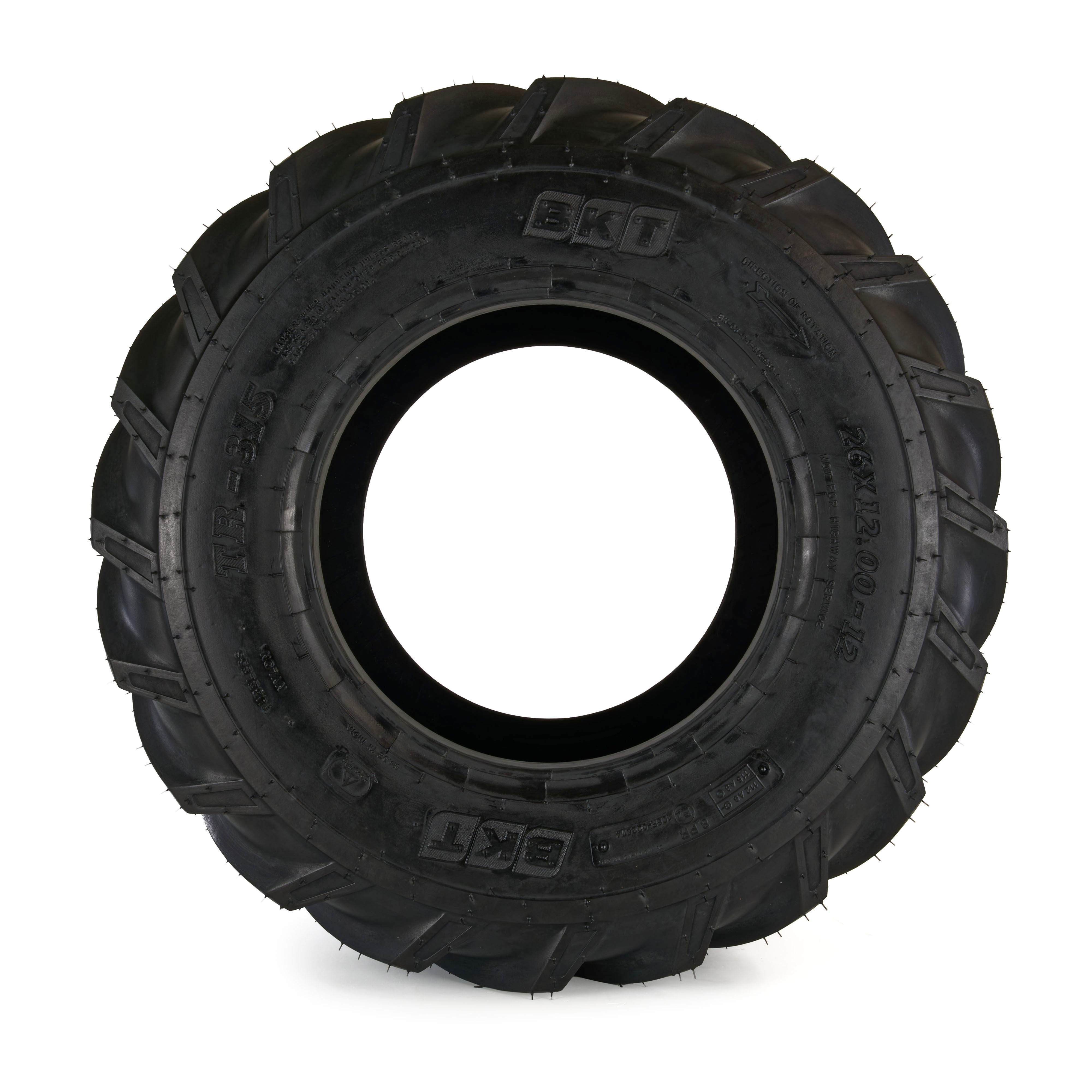 Traktor Reifen, 26x12.00-12, 8PR, TL, BKT TR315, AS - Seitenansicht