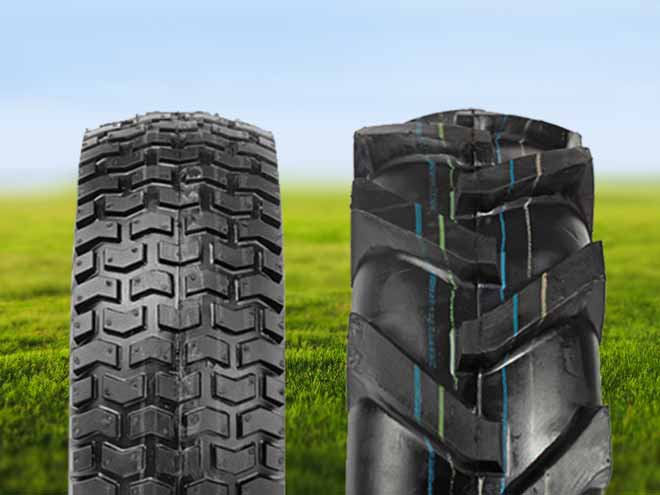 Ein Vergleich: Reifenprofile für Rasen - Ackerstolle vs. Rasenprofil