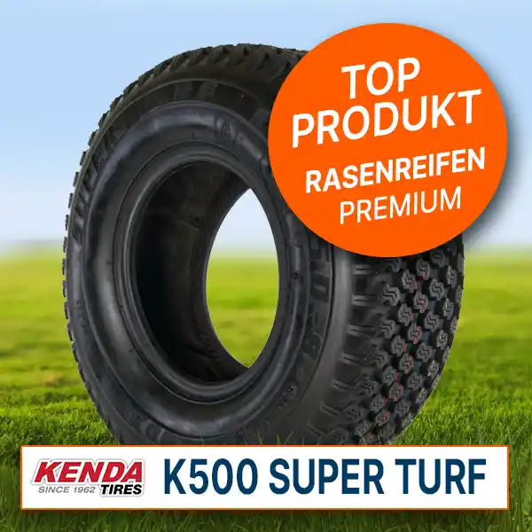 Empfehlung Premium-Rasenreifen:  Kenda K500 Super Turf