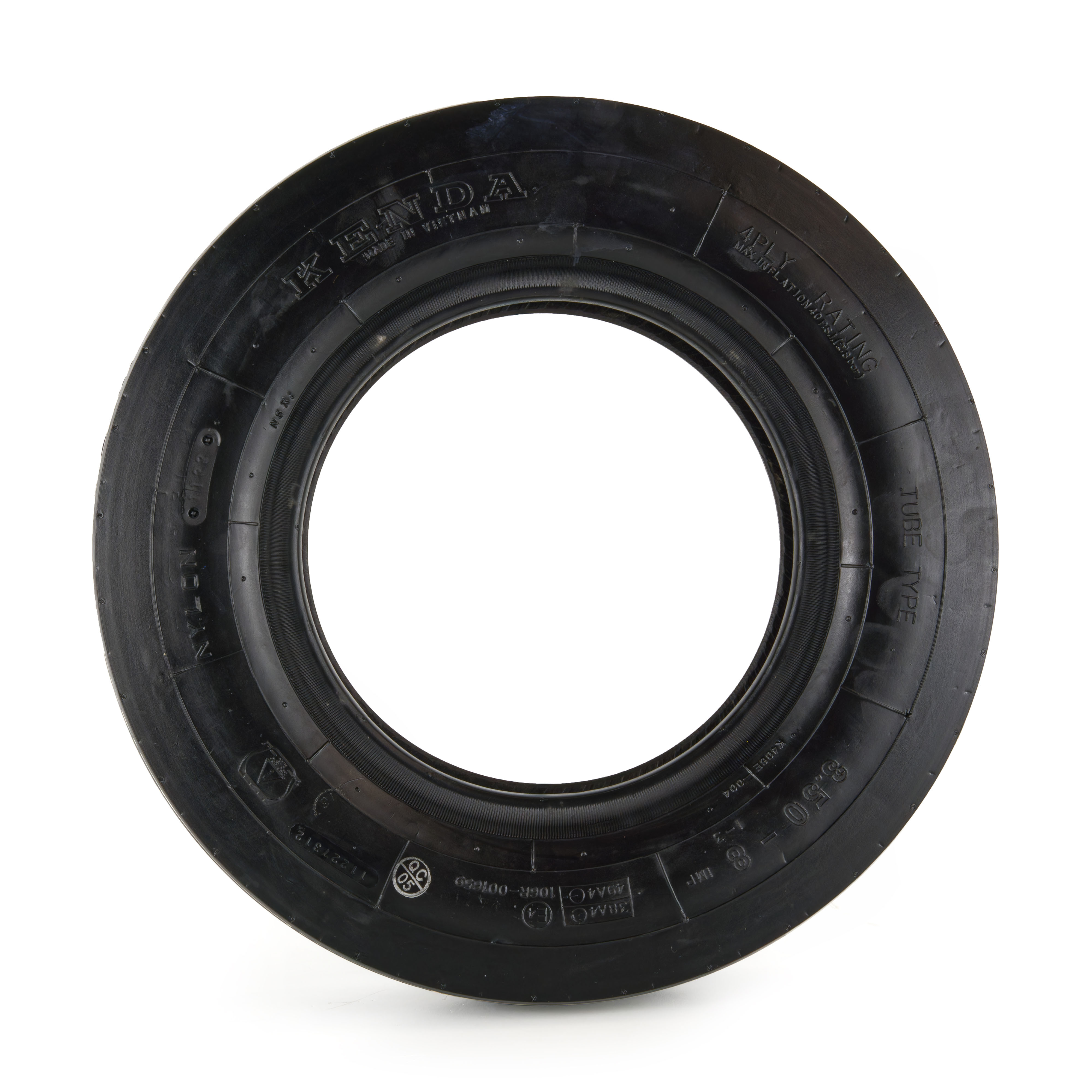 Heuma-Reifen 3.50-8, 4PR, TT, Kenda K406 - Seitenansicht